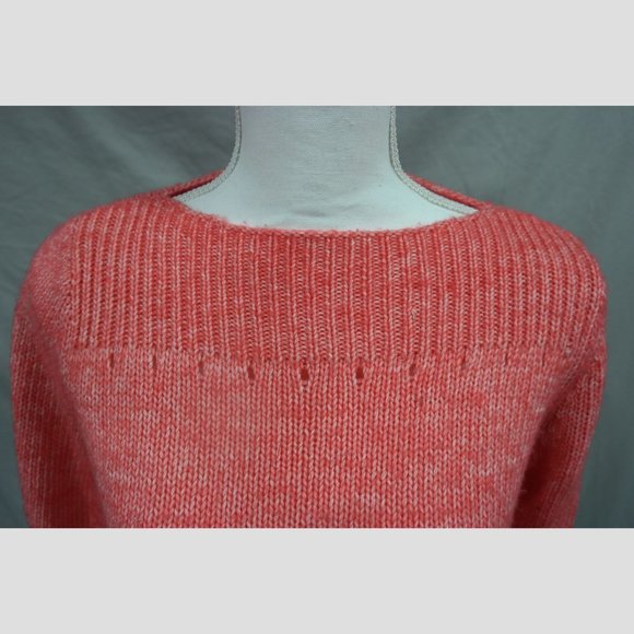 Loft Small Coral High Neck Knit Sweater - Picture 3 of 6